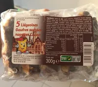 Gaufres sucrées nappées cacao