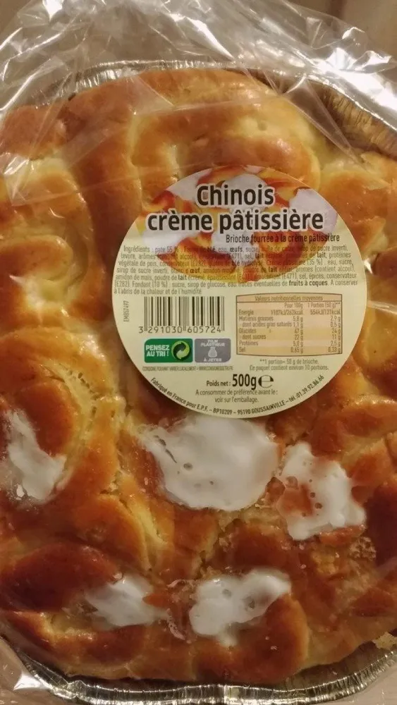 Chinois crème pâtissière