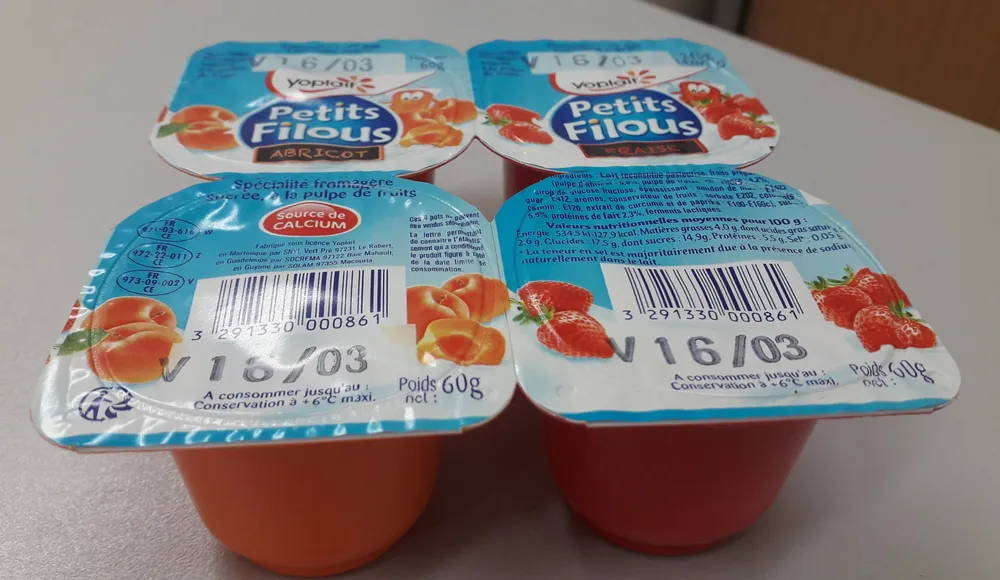 Petit Filous Fraise / Abricot 60gx8