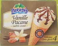Cônes glacés vanille pacane