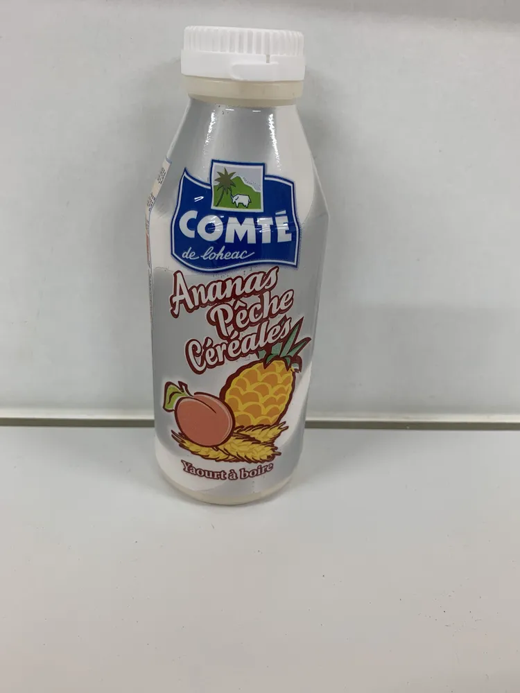 Yaourt à boire Ananas pêche céréales