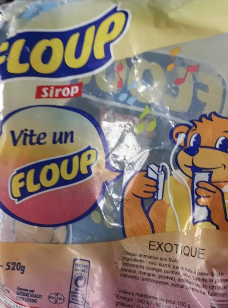 Floup goût cocktail exotique