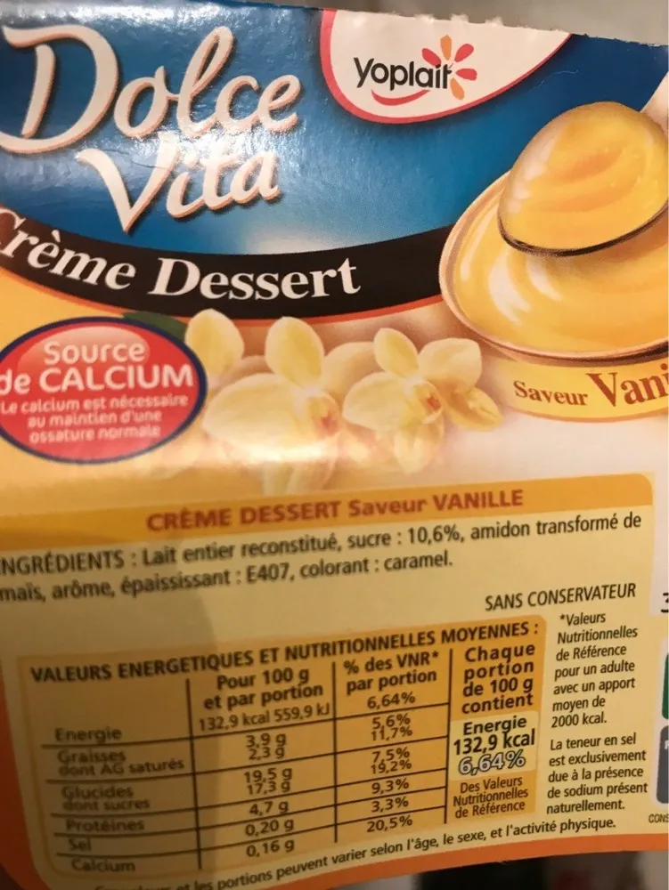 Dolce vita creme dessert vanille