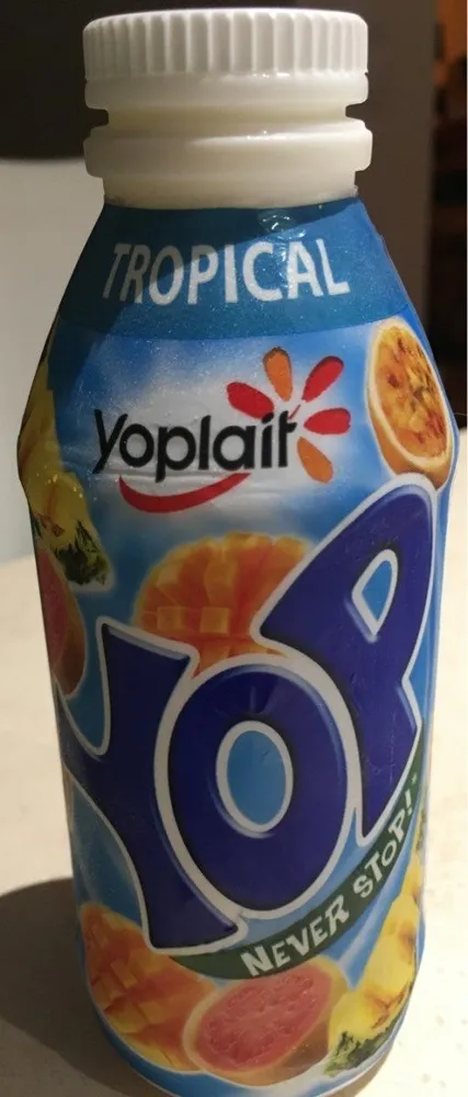Yaourts à boire à la pulpe de fruits Yop tropical