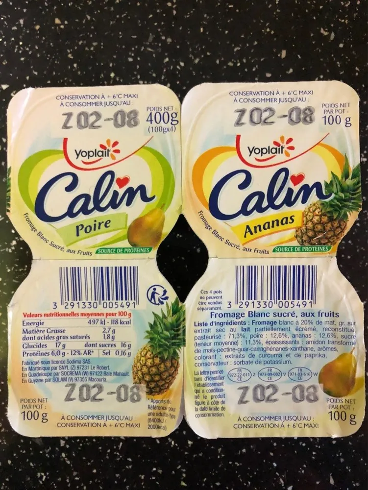 Calin Poire et Ananas