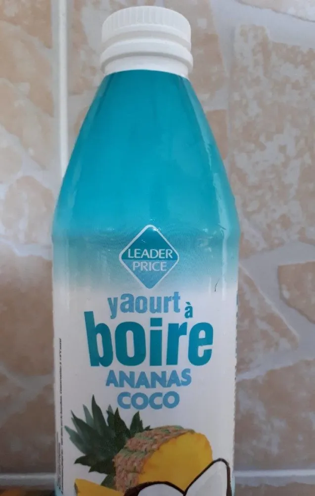 Yaourt à boire pulpe ananas coco