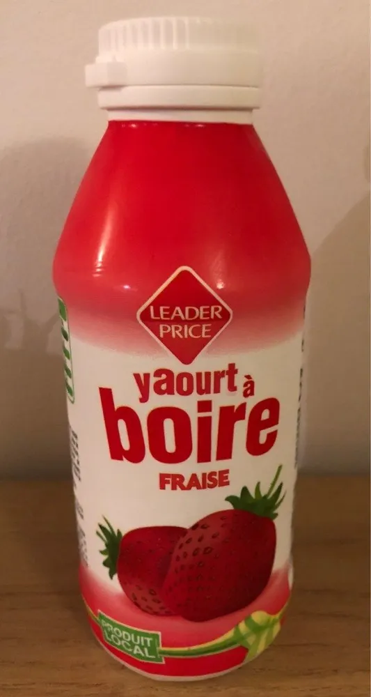 Yaourt à boire pulpe fraise