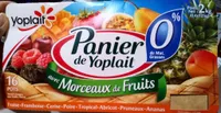 Panier de Yoplait 0% avec morceaux de fruits