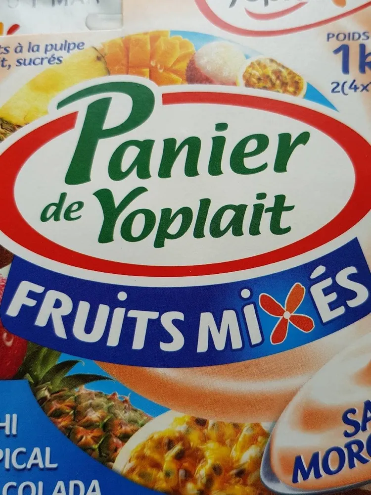 Panier de yoplait