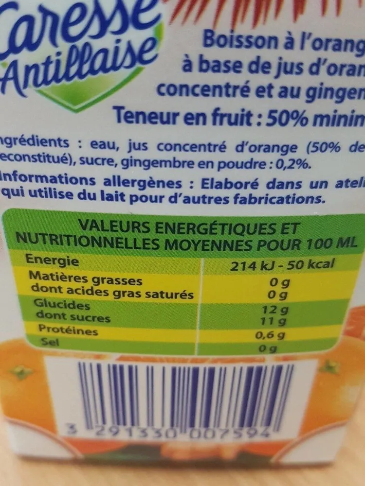 Boisson orange gimgembre