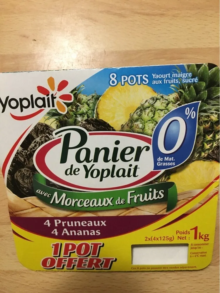 Panier de Yoplait