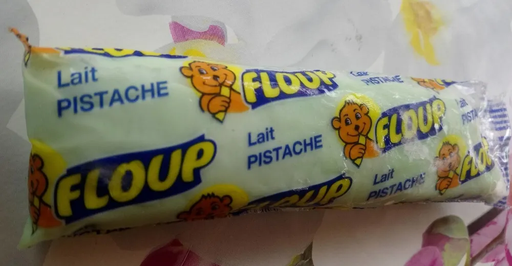 Berlingot glacé au lait et à la pistache