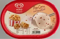 Glace PopCorn Caramélisé