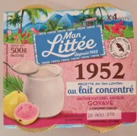 Yaourt sucré arôme naturel saveur goyave