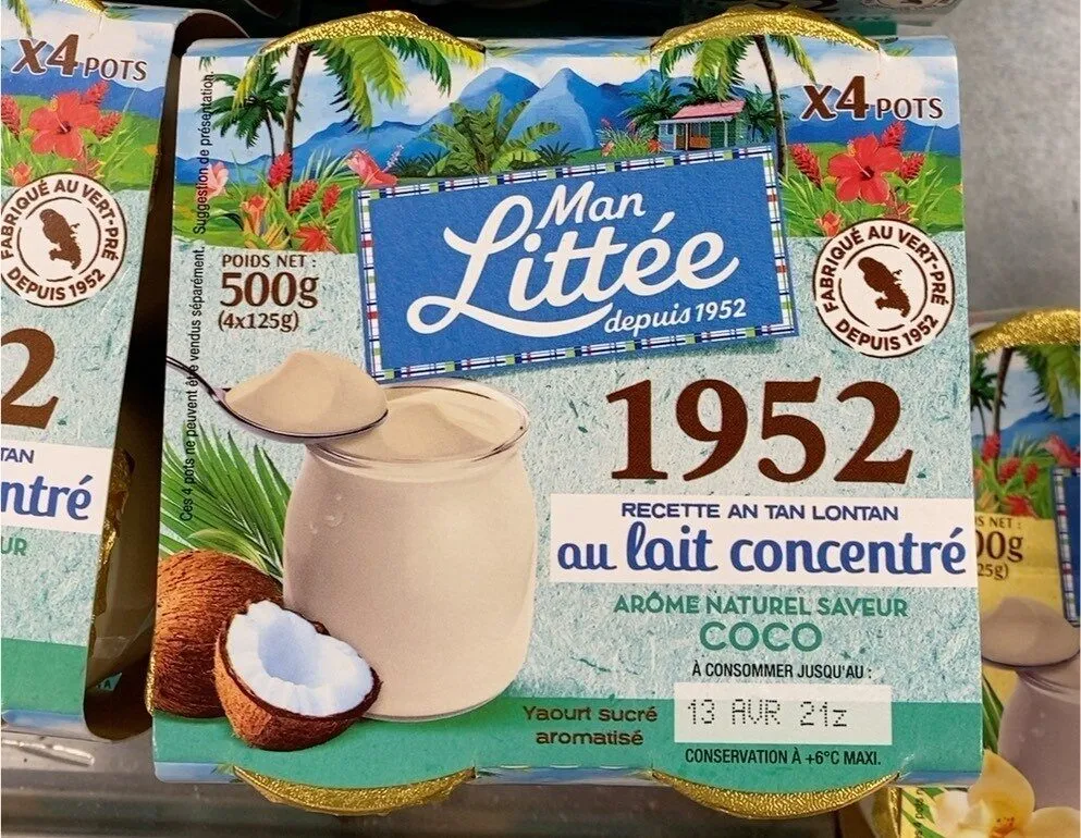Yaourt coco recette an tan lontan