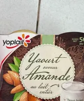 Yaourt saveur amande au lait entier