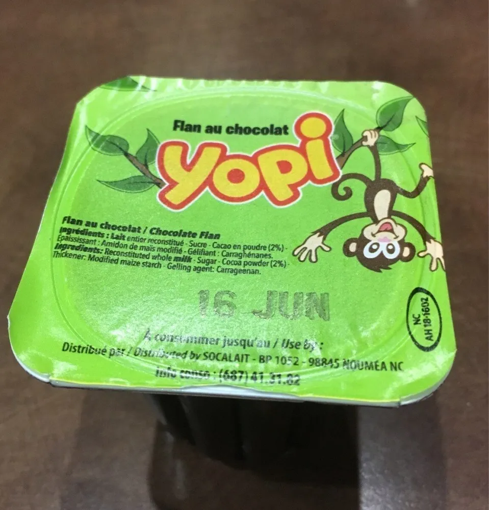 Yopi flan au chocolat