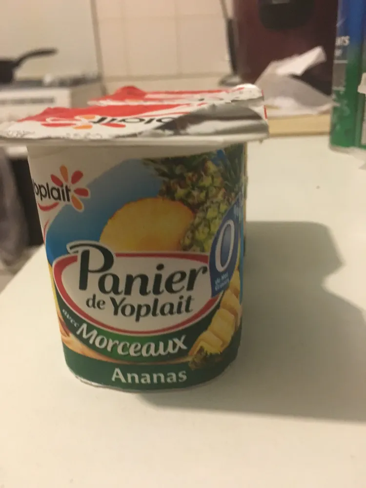 Panier de Yoplait avec Morceaux 0%