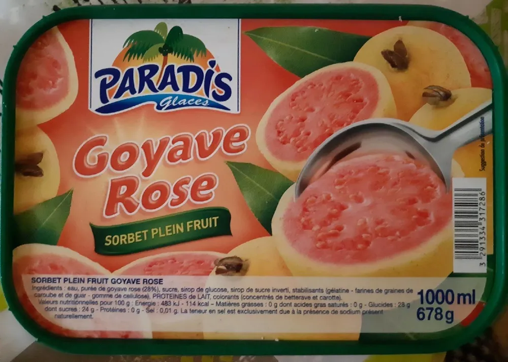 Sorbet Plein Fruit Goyave Rose