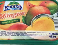 Mangue sorbet plein fruit
