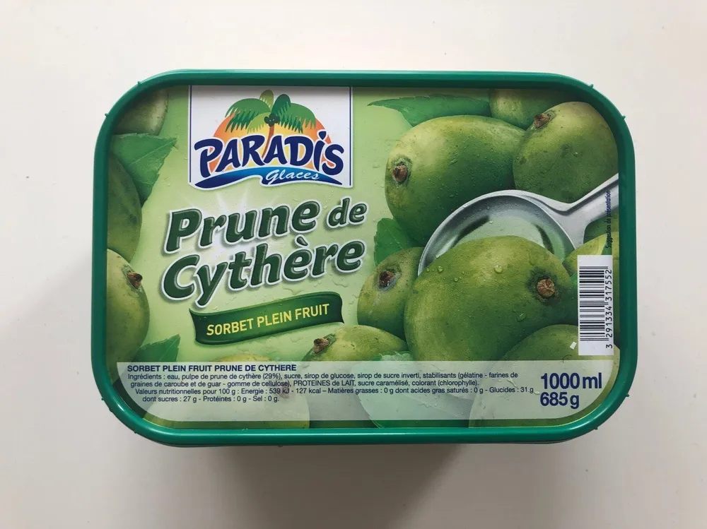 Glace Prune de cythère