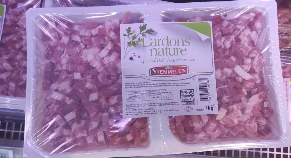 Lardons nature qualité supérieure