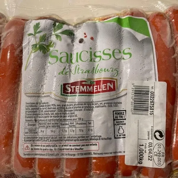Saucisses  de Strasbourg