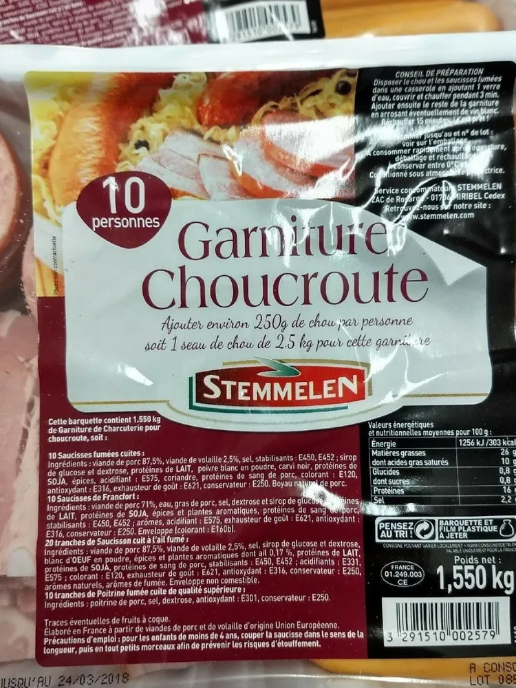 Garniture Choucroute
