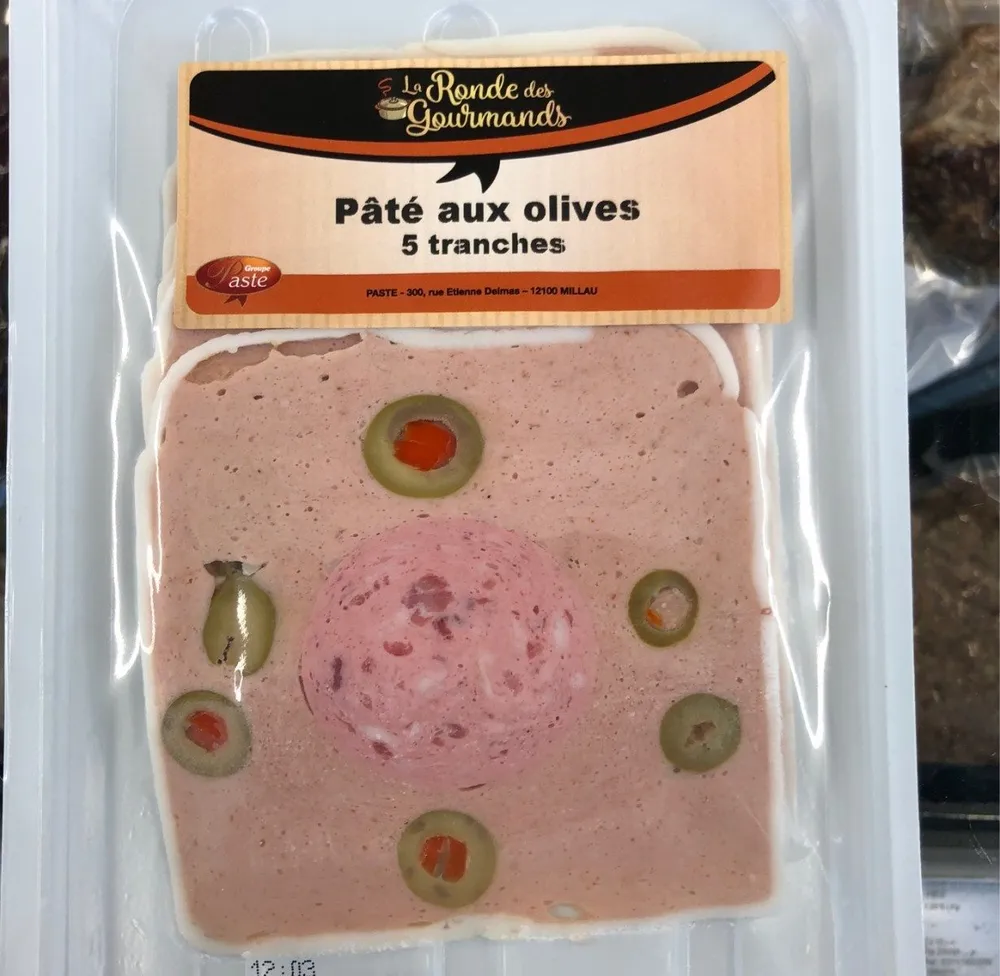 Paté aux olives 5 tranches