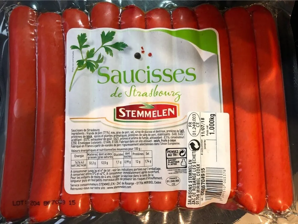 Saucisses de strasbourg