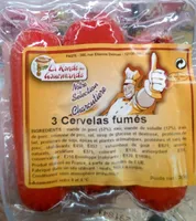 3 cervelas fumés