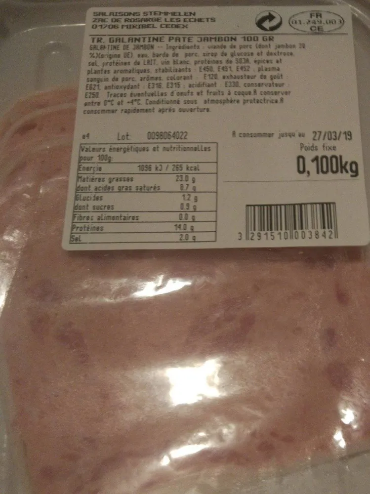 Galantine de jambon