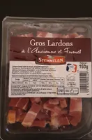 Lardons fumés salés au sel sec