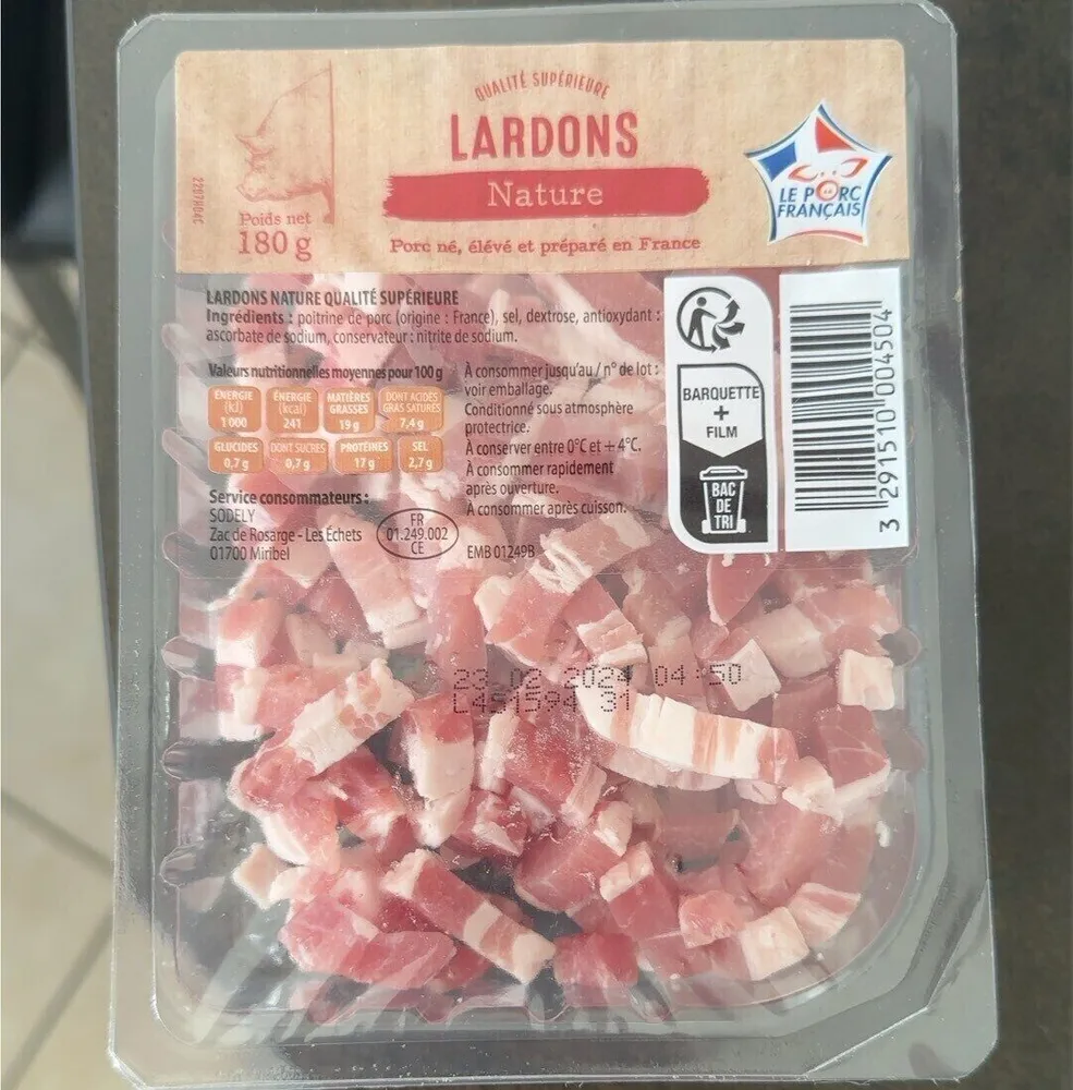 Lardon nature