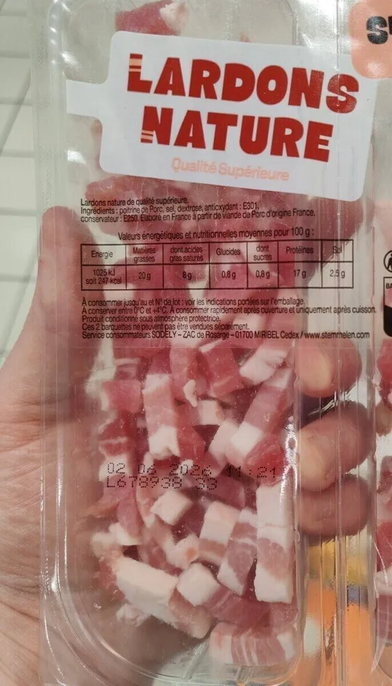 Lardons nature