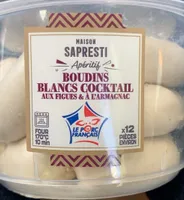 Boudin blanc cocktail figues et armagnac