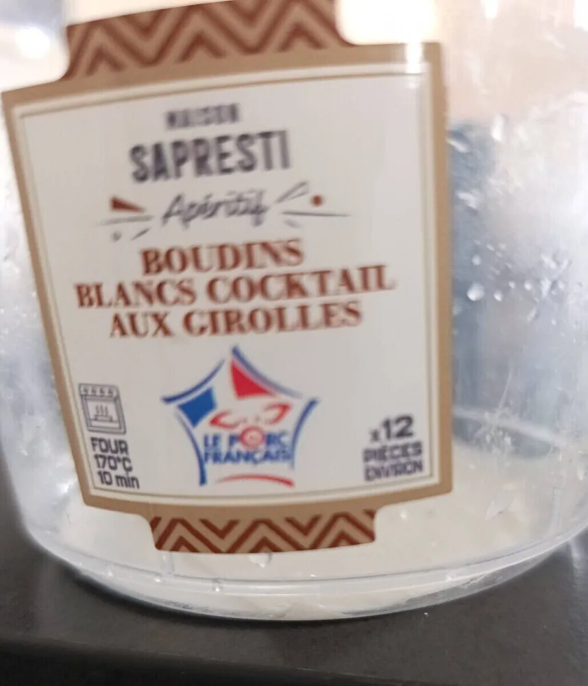 Boudins blanc cocktail aux girolles