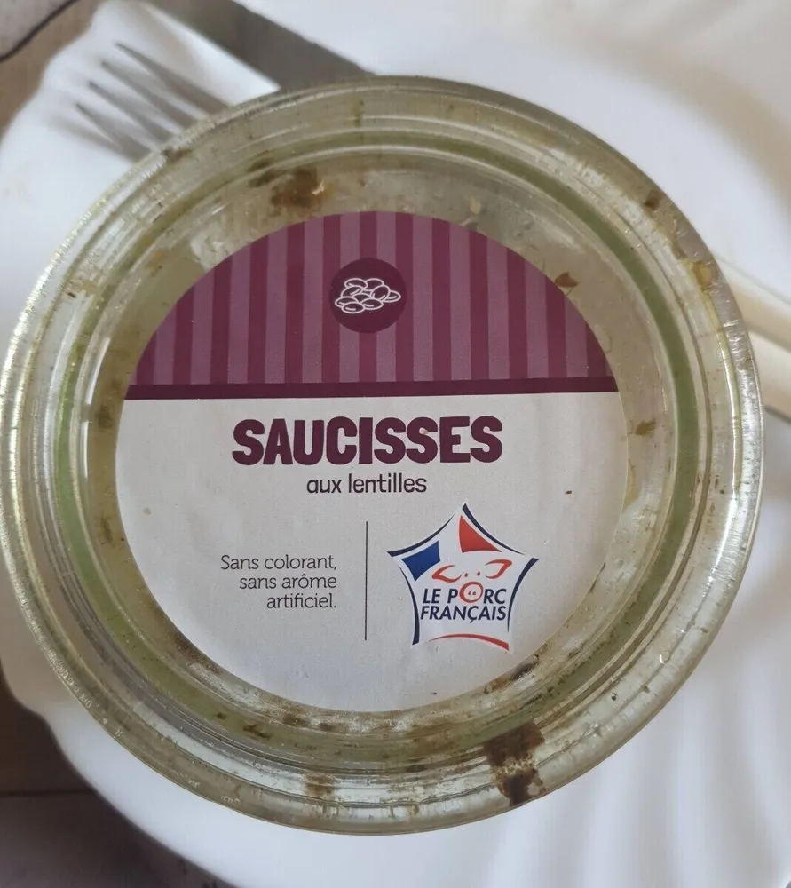Saucisses aux lentilles