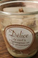 Délice de cerf à d'Armagnac et aux pruneaux