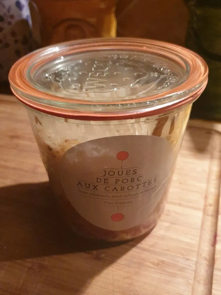 Joues de porc aux carottes