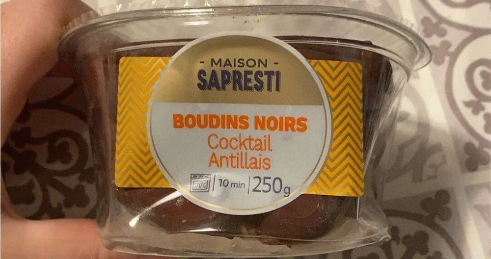Boudins noirs cocktail antillais