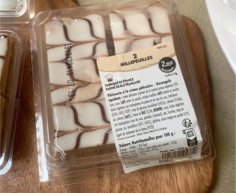Millefeuille individuel x2
