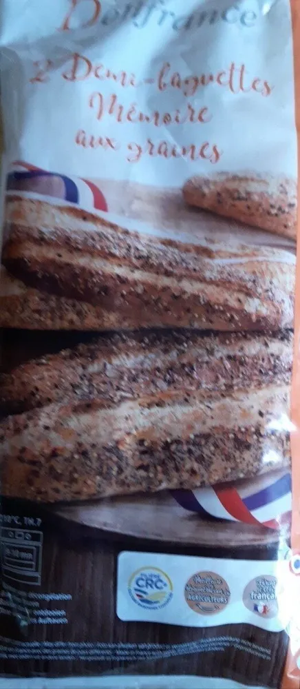 2 demi baguettes mémoire aux graines