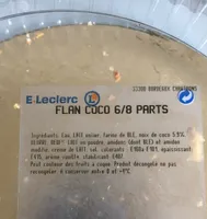 Flan coco 6/8 parts