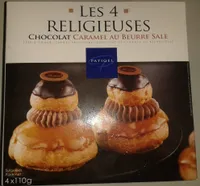 Les 4 Religieuses Chocolat, Caramel au Beurre Salé