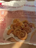 10 mini-pains aux raisins