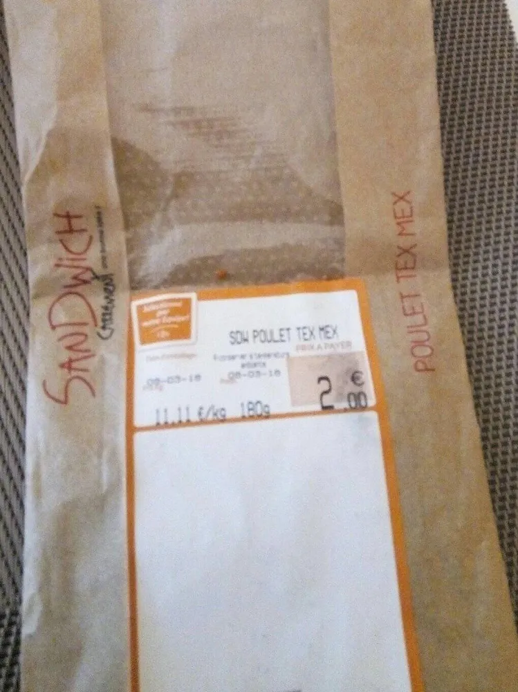 Sandwich Poulet Tex Mex