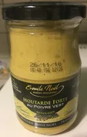 Moutarde forte au poivre vert bio