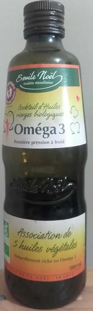 Cocktail d'huiles vierges biologiques Oméga3