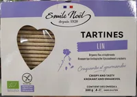 Tartine bio craquantes au lin